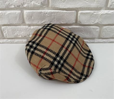 vintage burberry newsboy black|Vintage Burberrys of London Wool Newsboy Cap Flat Cap .